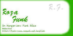 roza funk business card